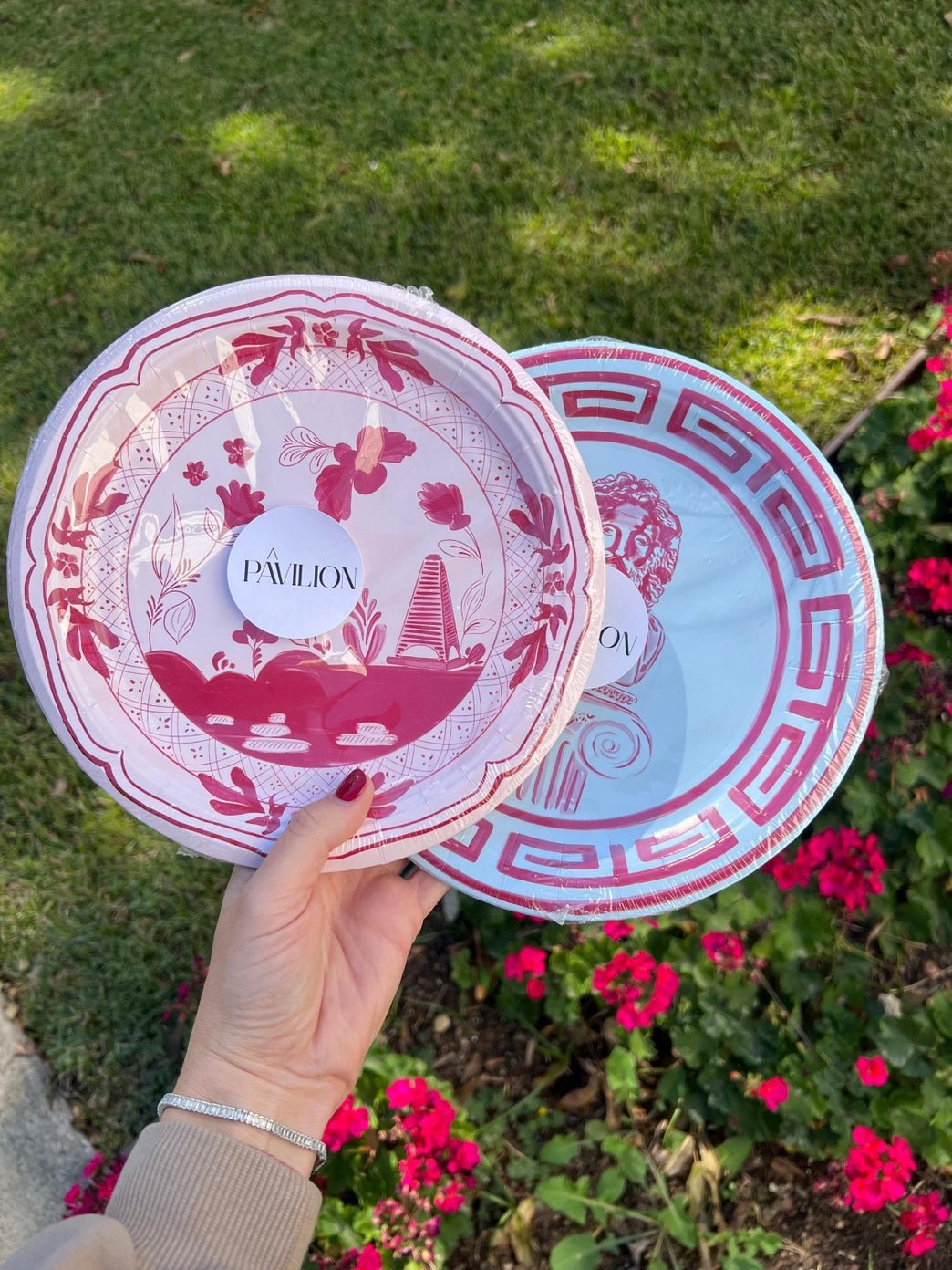 Ballet & Berry Beachside Pavilion Dessert Paper Plates - 8 Pack - Joy Gift Shoppe