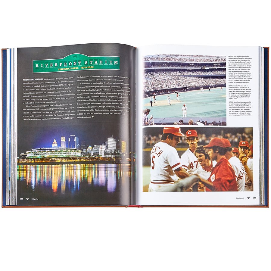 Ballparks Past and Present - Leather Bound Edition - Joy