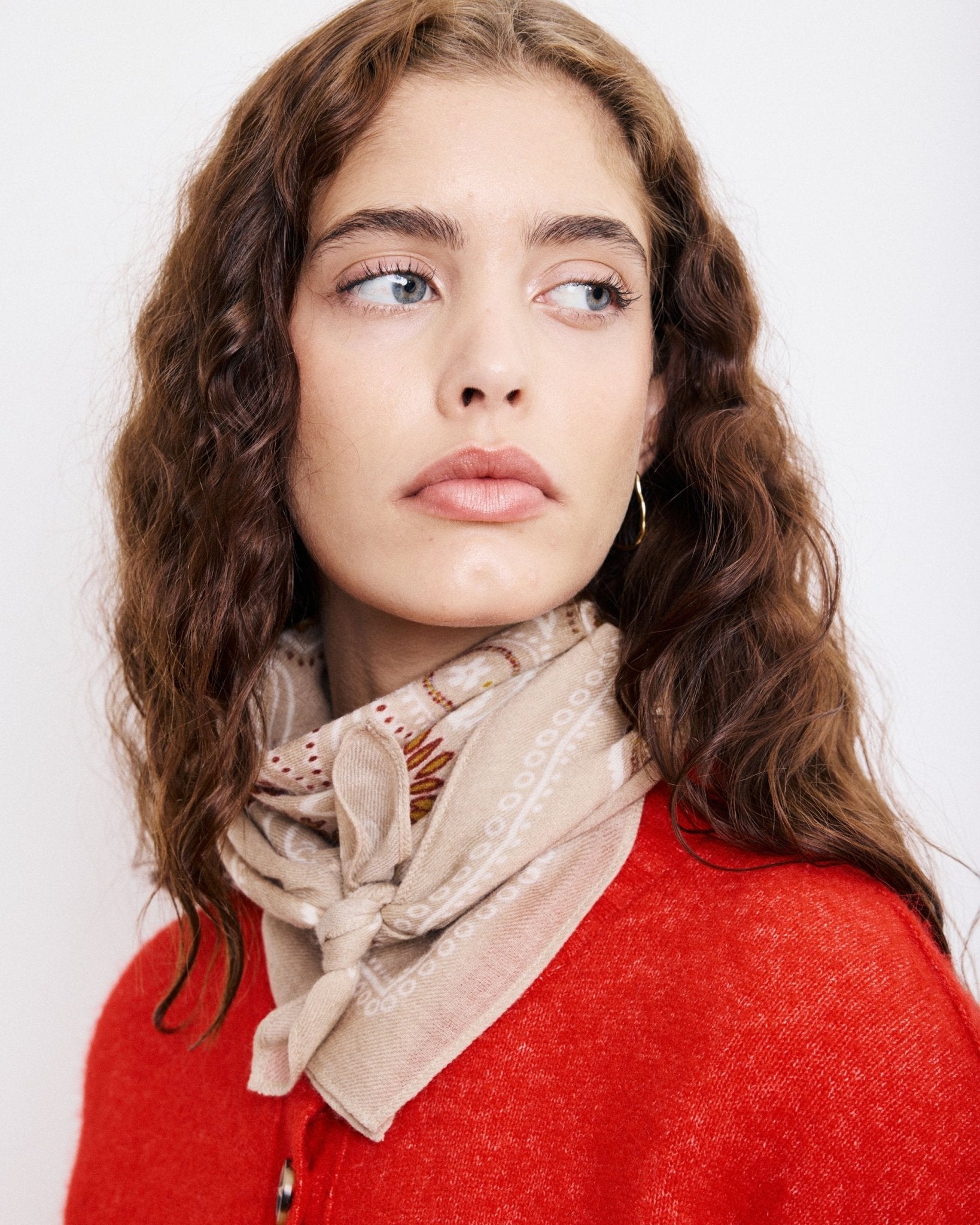 BANDANA Heather Beige Scarf - Joy