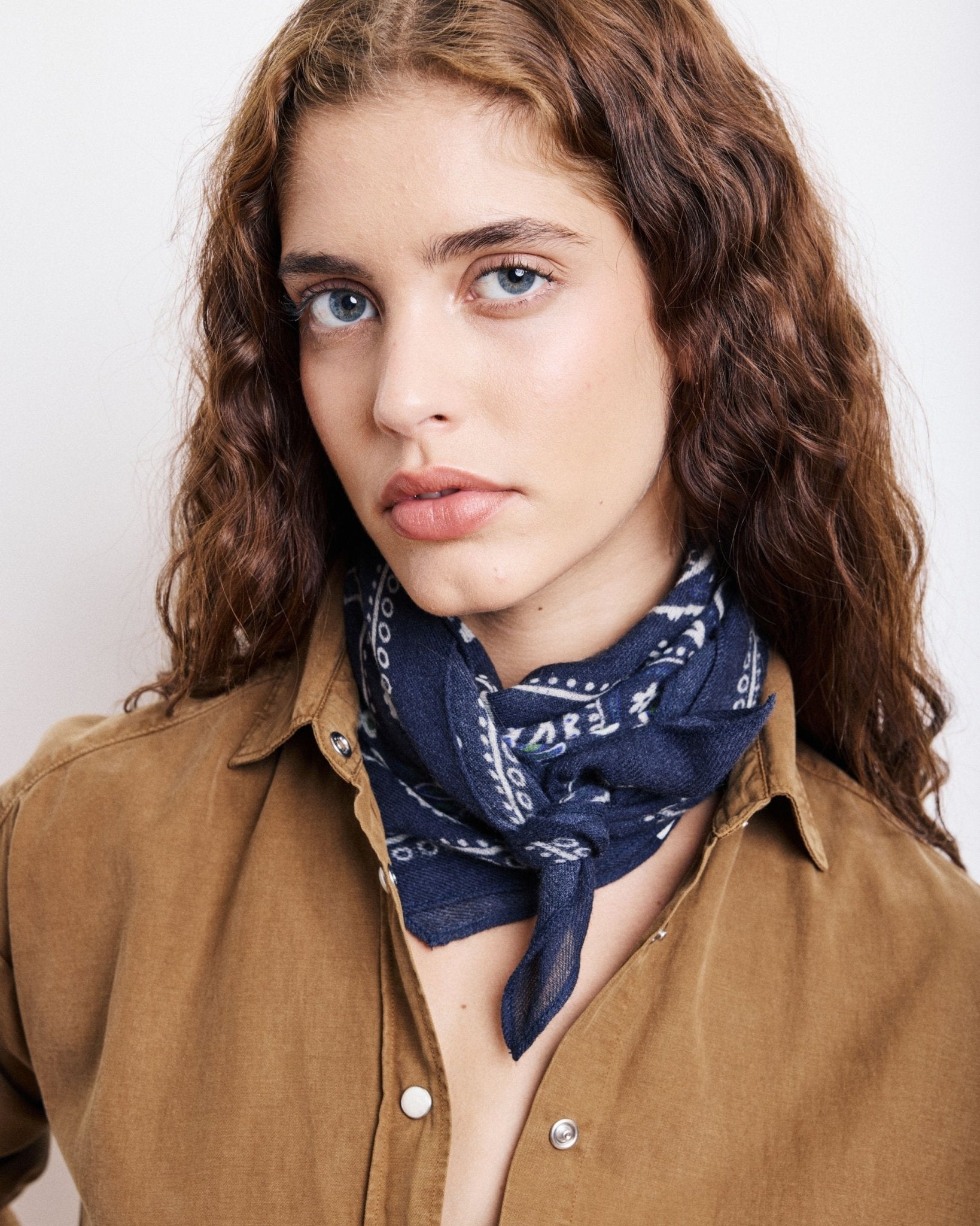 BANDANA Navy Scarf - Joy