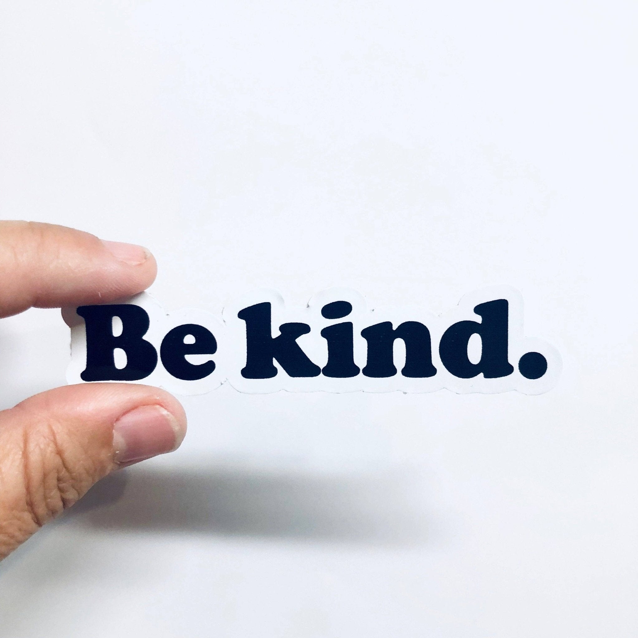 Be Kind Teal Diecut Sticker - Joy