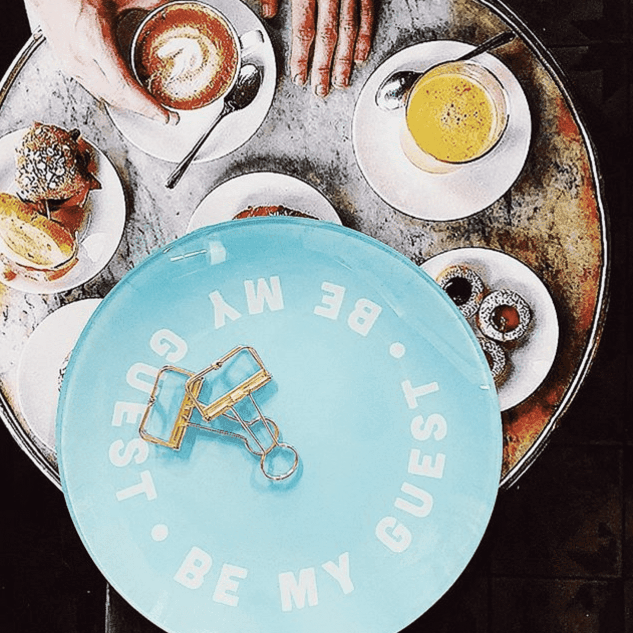 Be My Guest Decoupage Tray - Joy