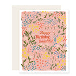 Beautiful Meadow Birthday | Floral Birthday Card - Joy