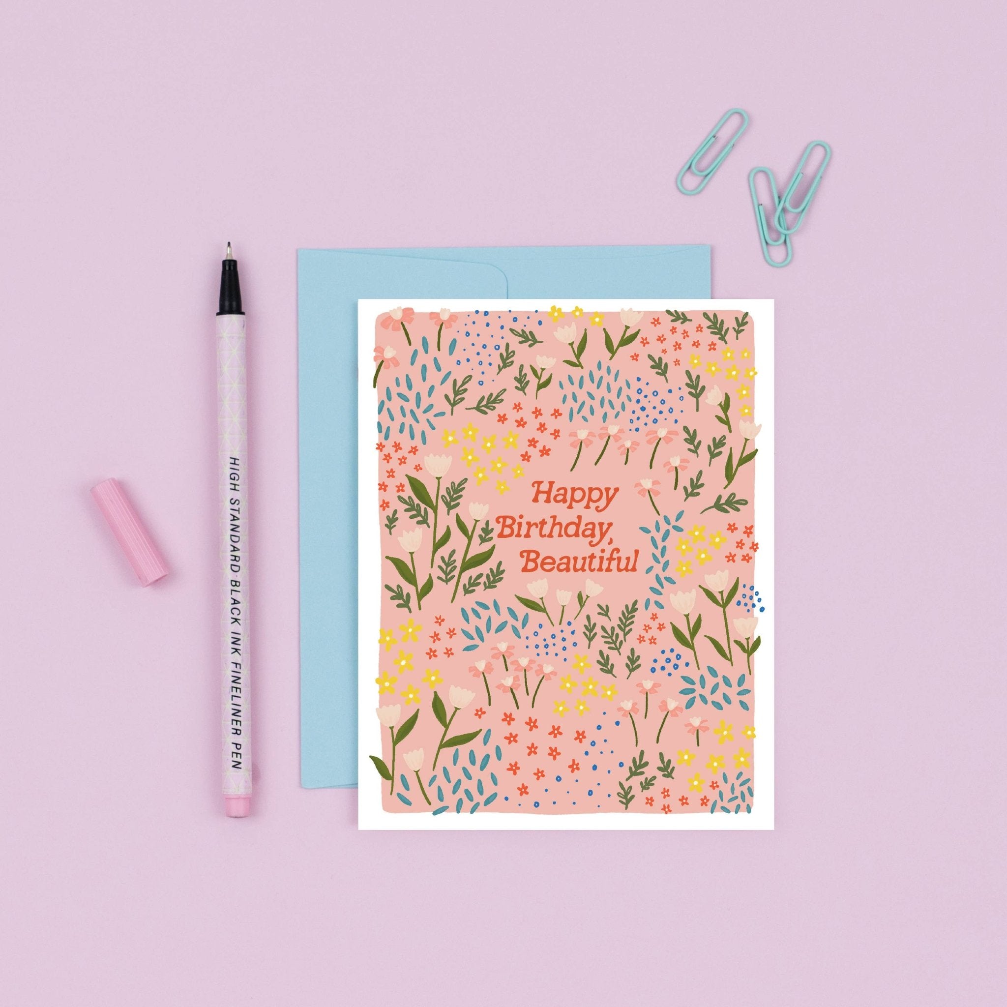 Beautiful Meadow Birthday | Floral Birthday Card - Joy