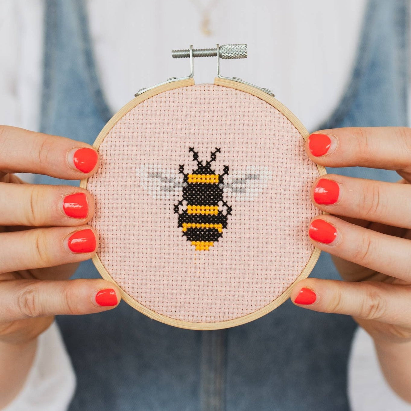 Beginner Bumble Bee Cross Stitch Kit - Joy