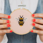 Beginner Bumble Bee Cross Stitch Kit - Joy