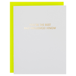 Best Bad Influence - Funny Friendship Letterpress Card - Joy