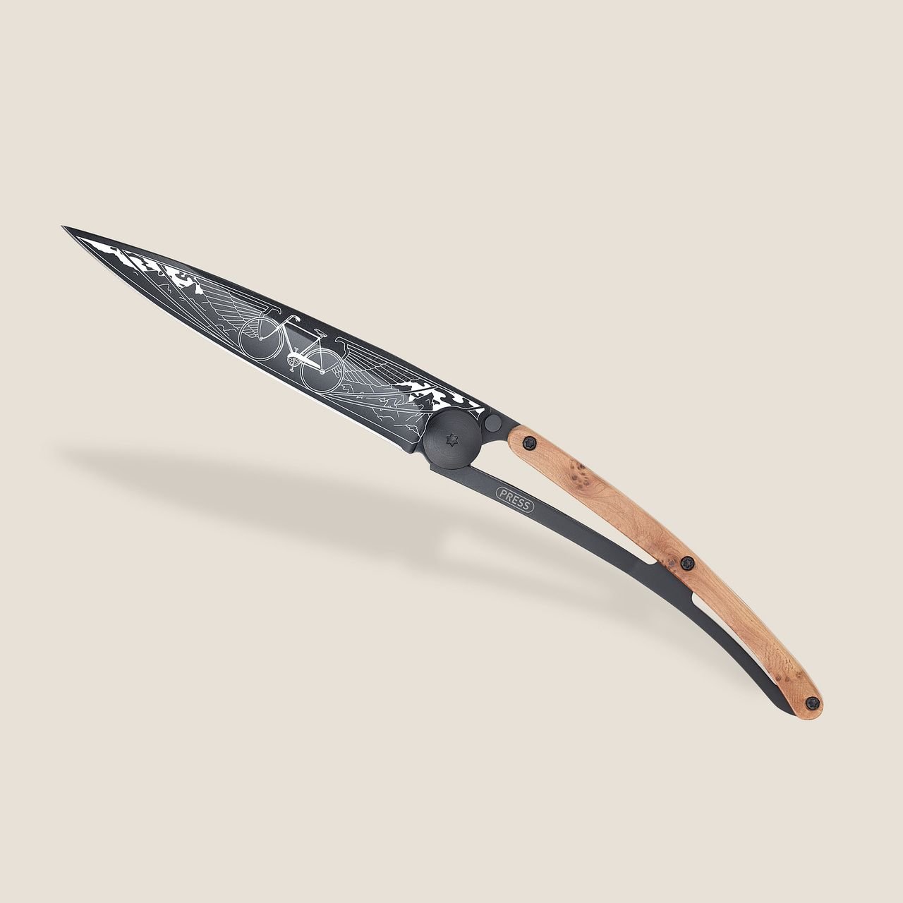 Bicycle Juniper Wood Knife - Joy
