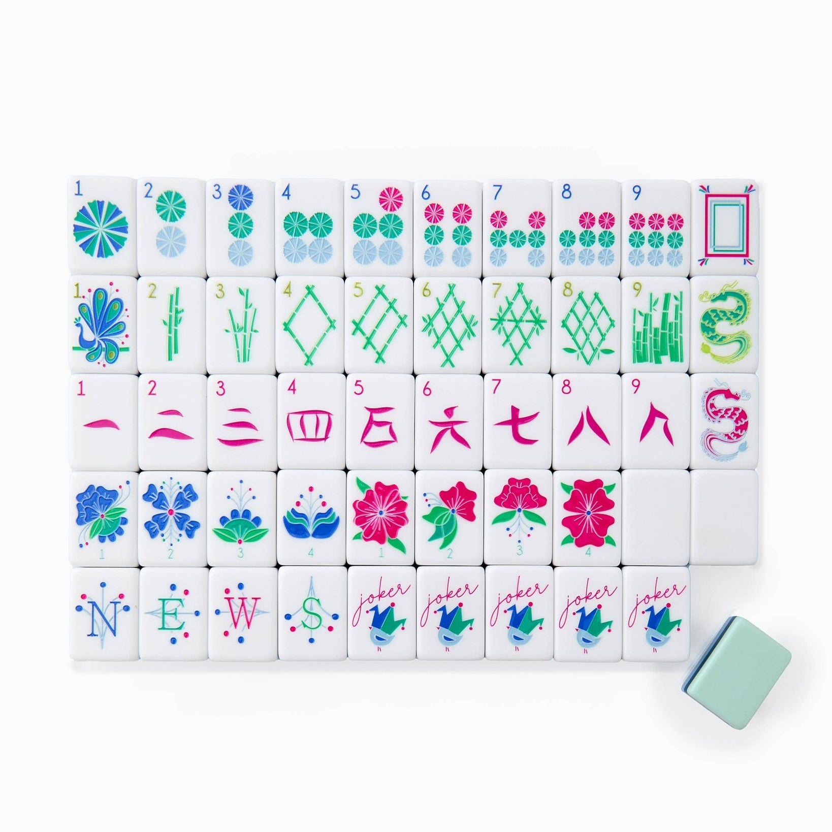 Birdie Mahjong Tiles - Joy