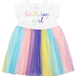 Birthday Girl Rainbow Tutu Dress - 6Y - Joy Gift Shoppe