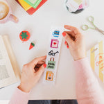Bookish Counted Cross Stitch Bookmark Kit Beginner Friendly - Joy