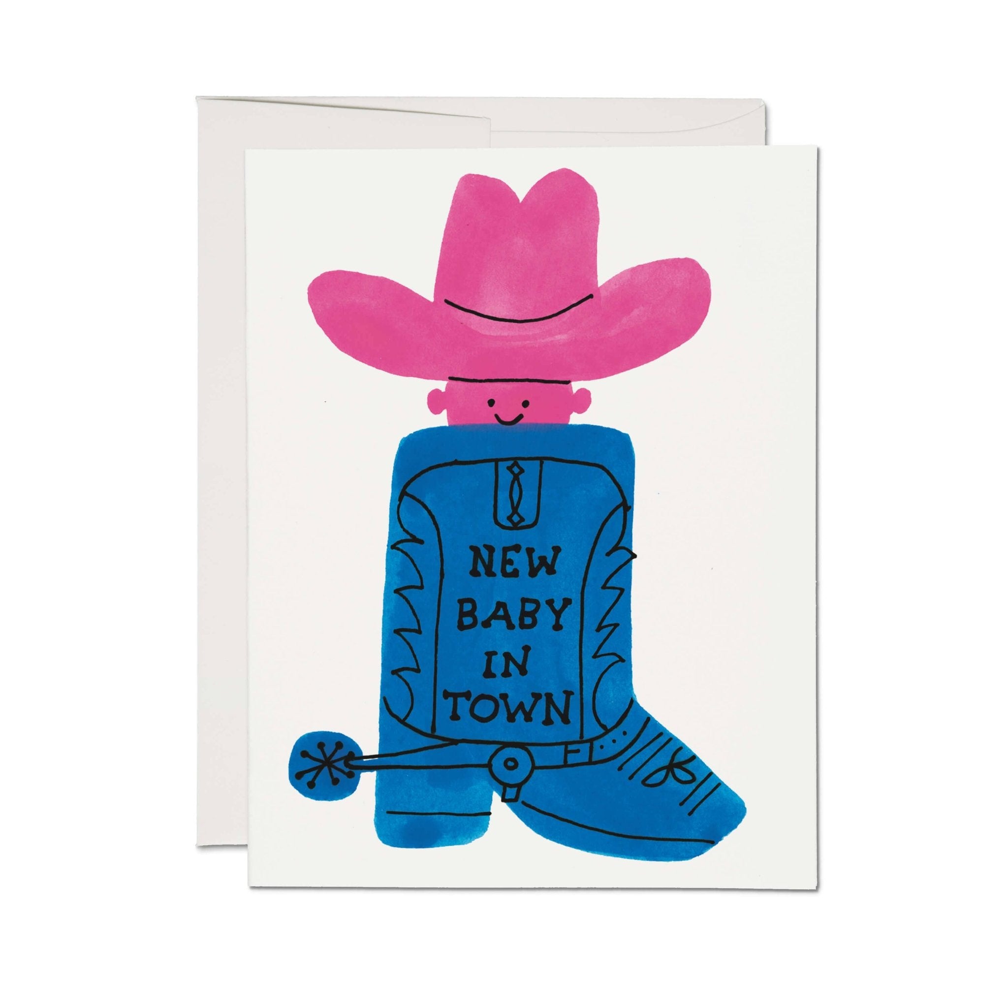 Boot Baby Greeting Card - Joy