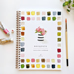 Bouquets watercolor workbook - Joy