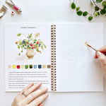 Bouquets watercolor workbook - Joy