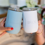 Bride Wine Tumbler in White - Joy