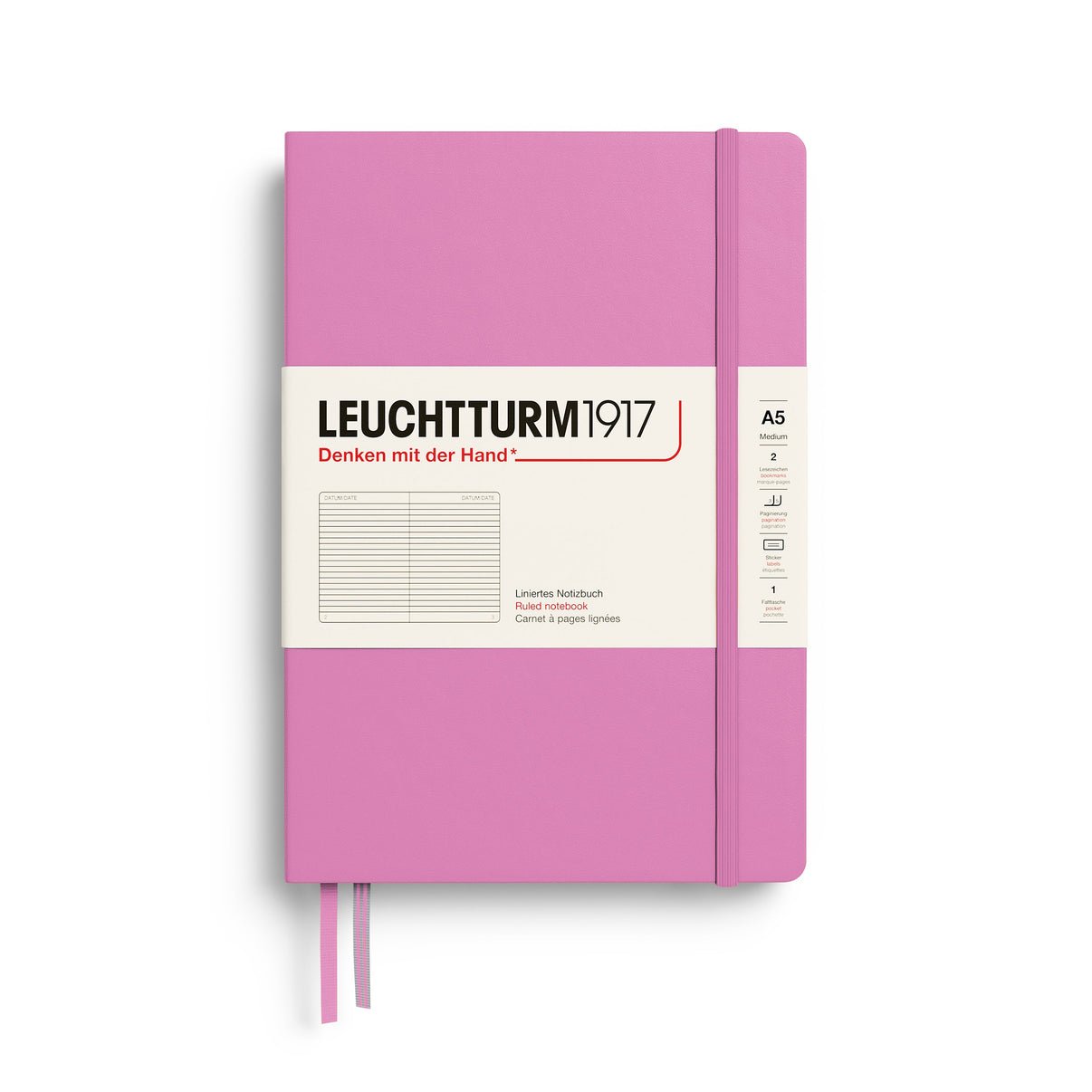 Bubblegum Medium Hardcover Notebook - Ruled - Joy Gift Shoppe