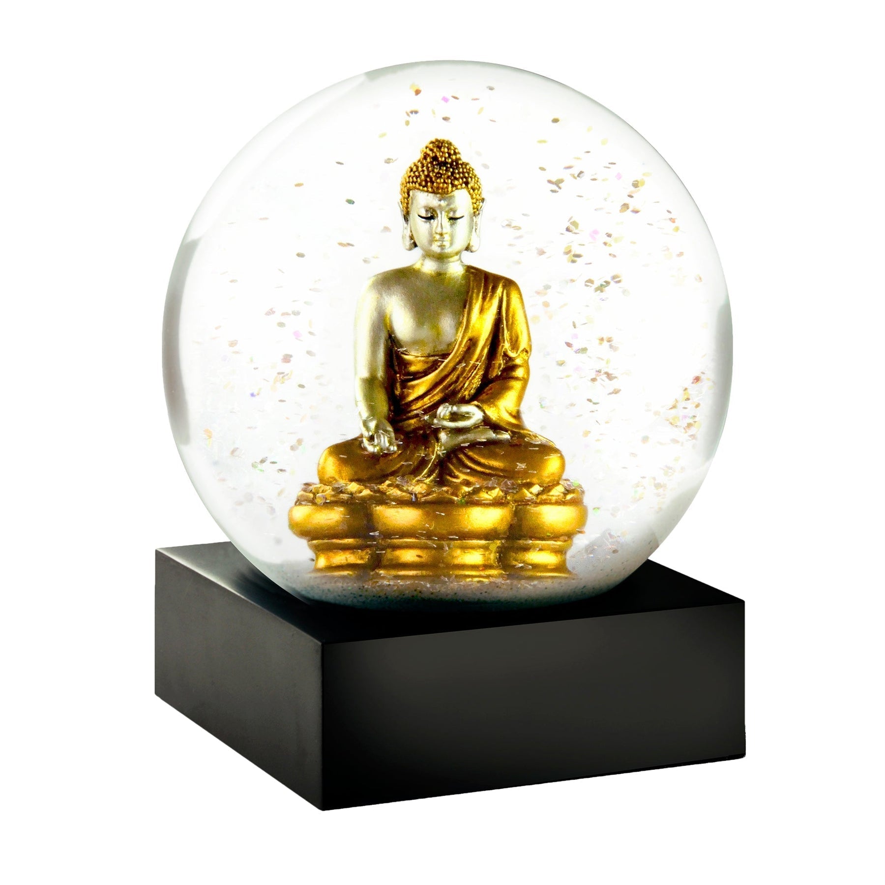 Buddha Gold Snow Globe - Joy