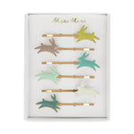 Bunny Enamel Hair Slides (x6) - Joy