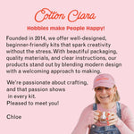 Butter Cross Stitch Kit for Beginners - Joy