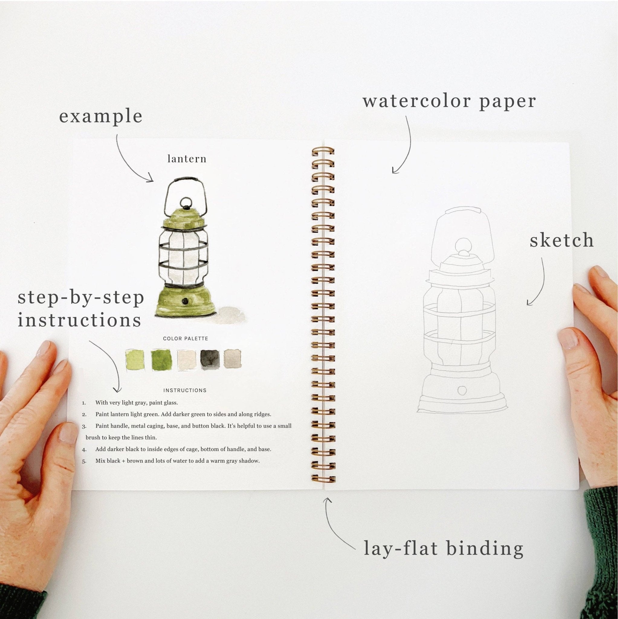 Camping Watercolor Workbook - Joy