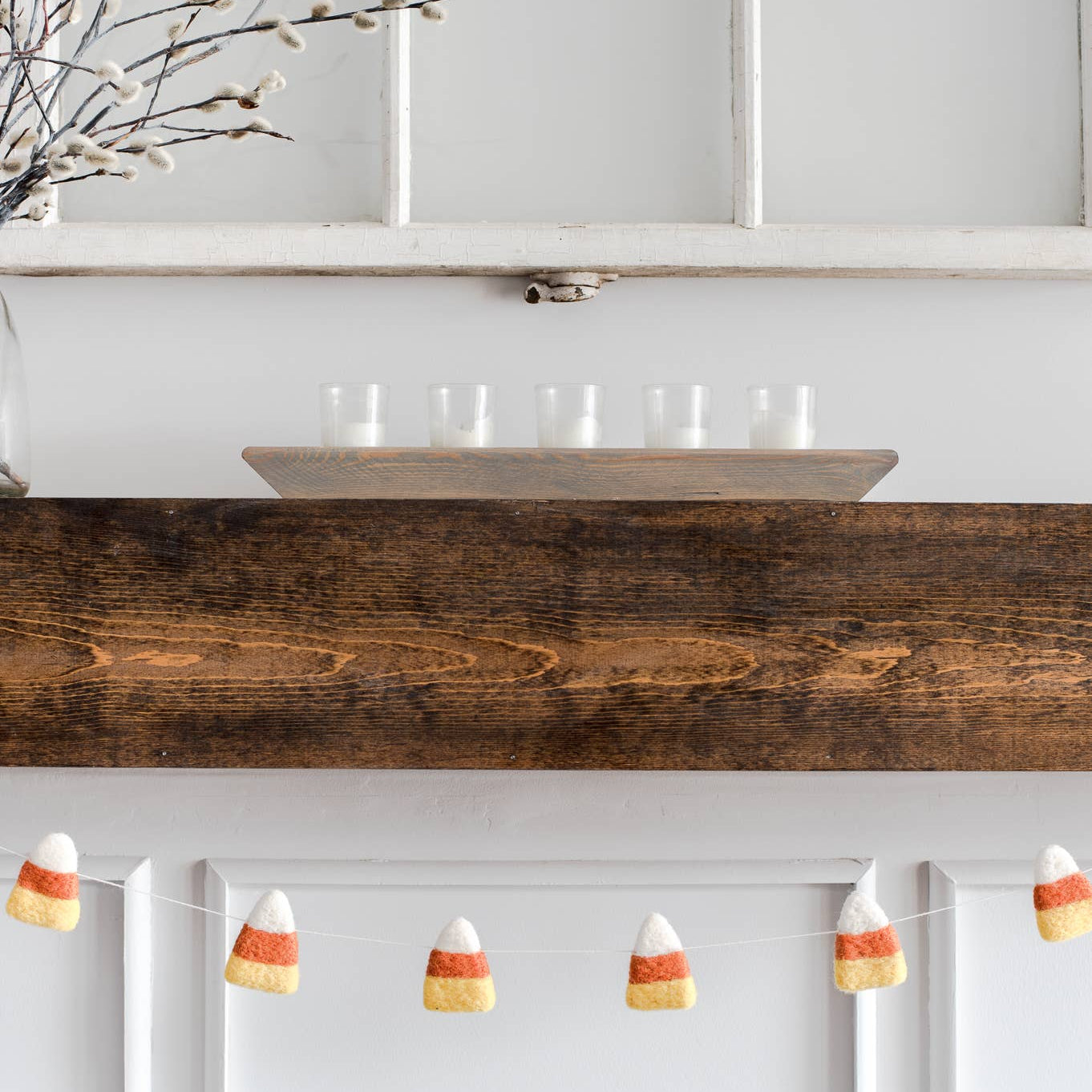 Candy Corn Garland / Fall Home Decor / Halloween Decor - Joy
