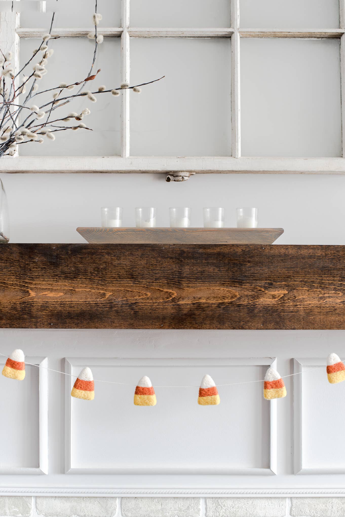 Candy Corn Garland / Fall Home Decor / Halloween Decor - Joy