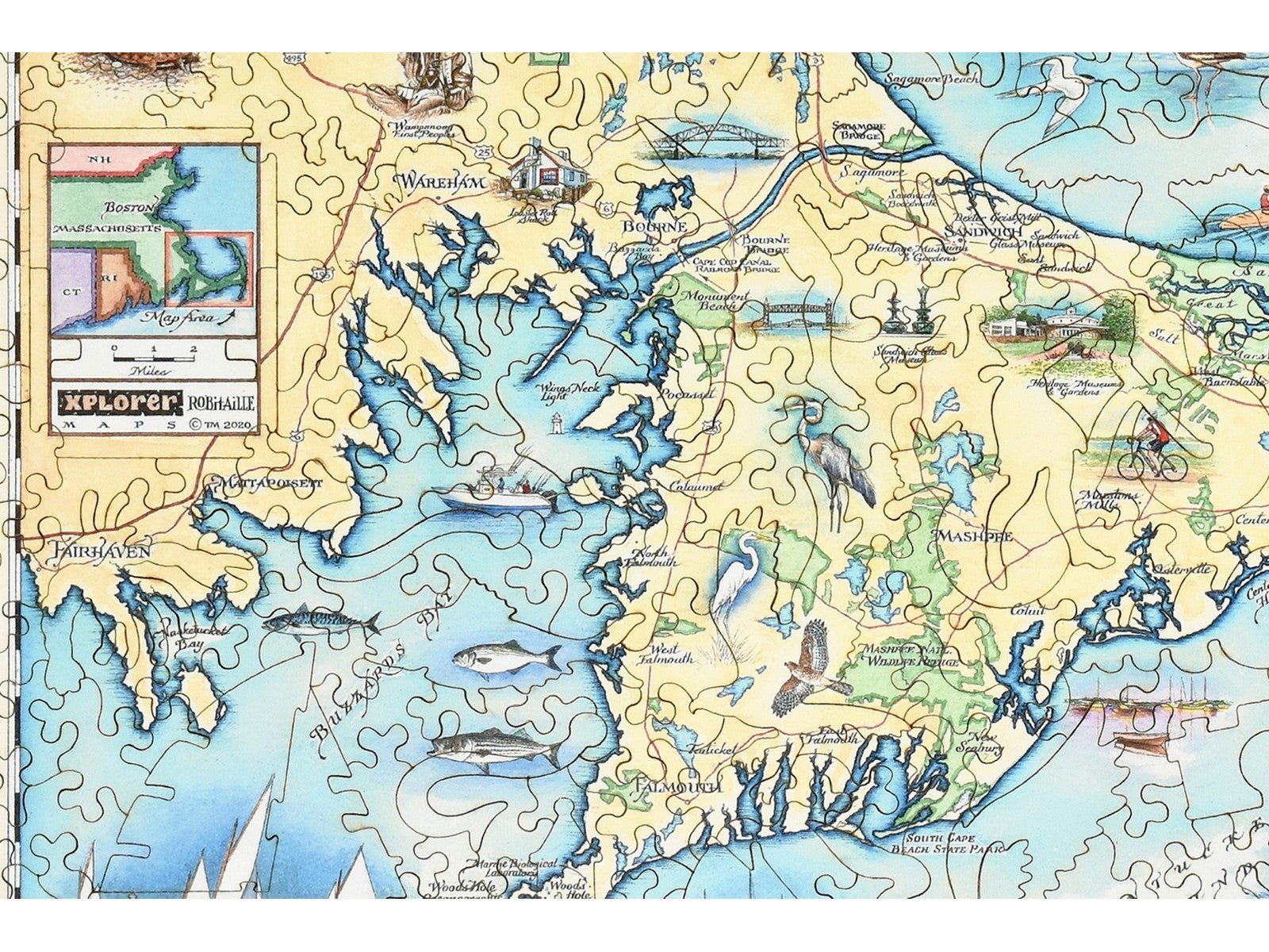 Cape Cod Xplorer Map Puzzle - Joy
