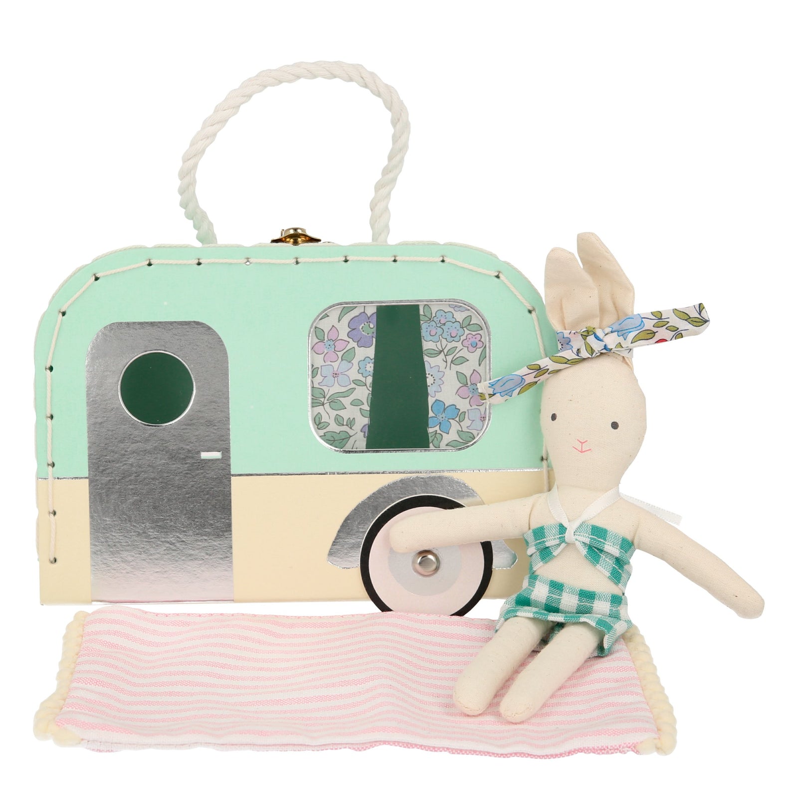 Caravan Bunny Mini Suitcase Doll - Joy
