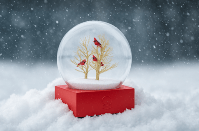 Cardinal Singing Snow Globe - Joy Gift Shoppe
