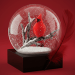 Cardinal Singing Snow Globe - Joy Gift Shoppe
