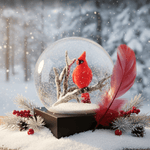 Cardinal Singing Snow Globe - Joy Gift Shoppe