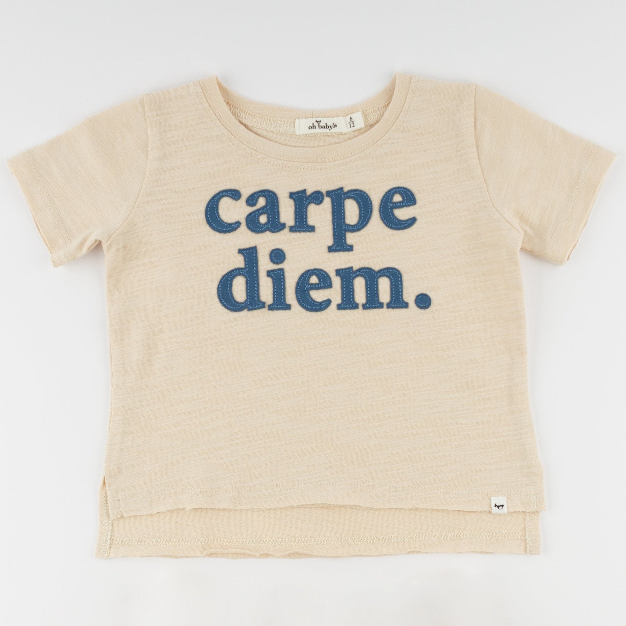 "carpe diem." Raw Edge Shirt - Boy - Joy