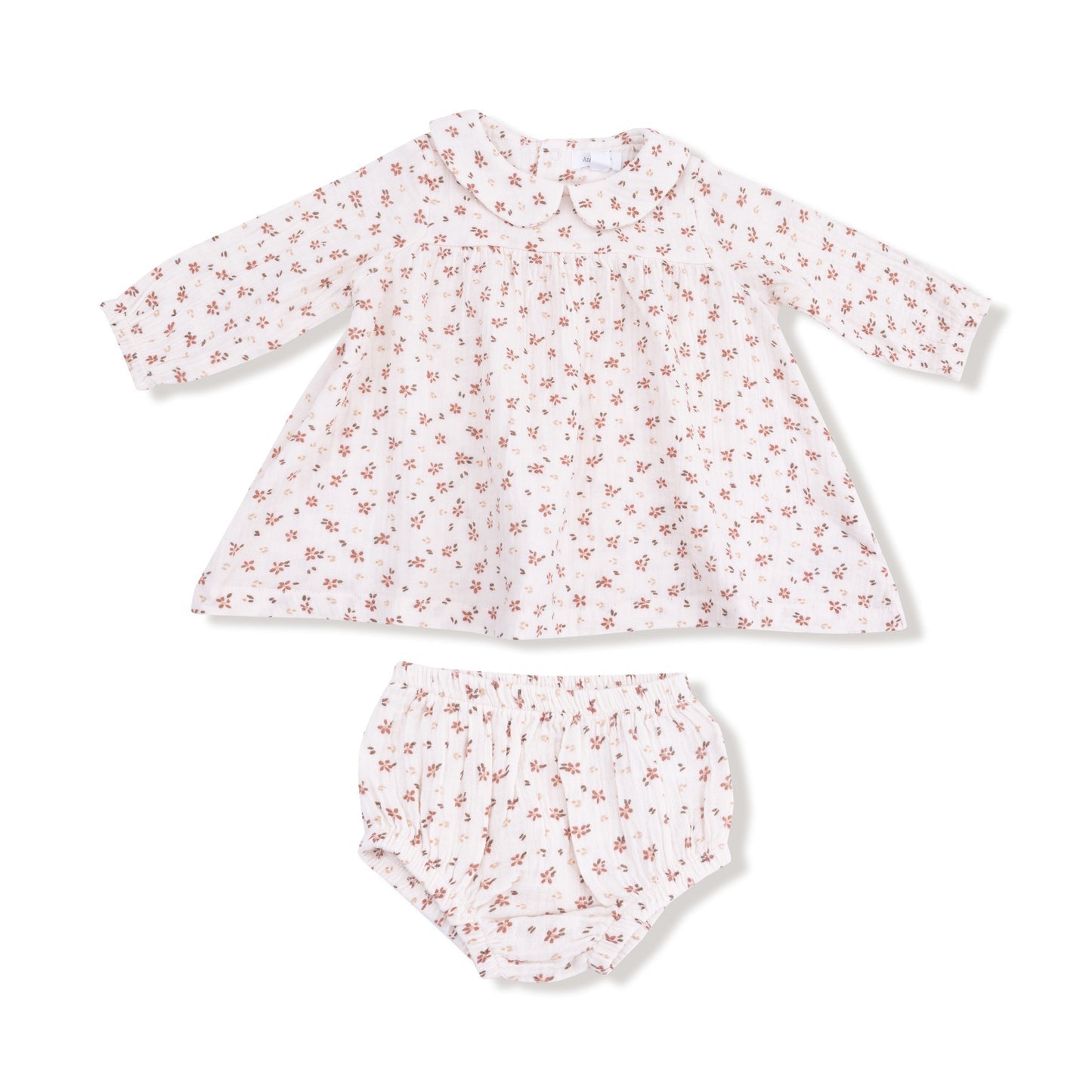Carrie Floral Long Sleeve Dress + Diaper Cover - Joy