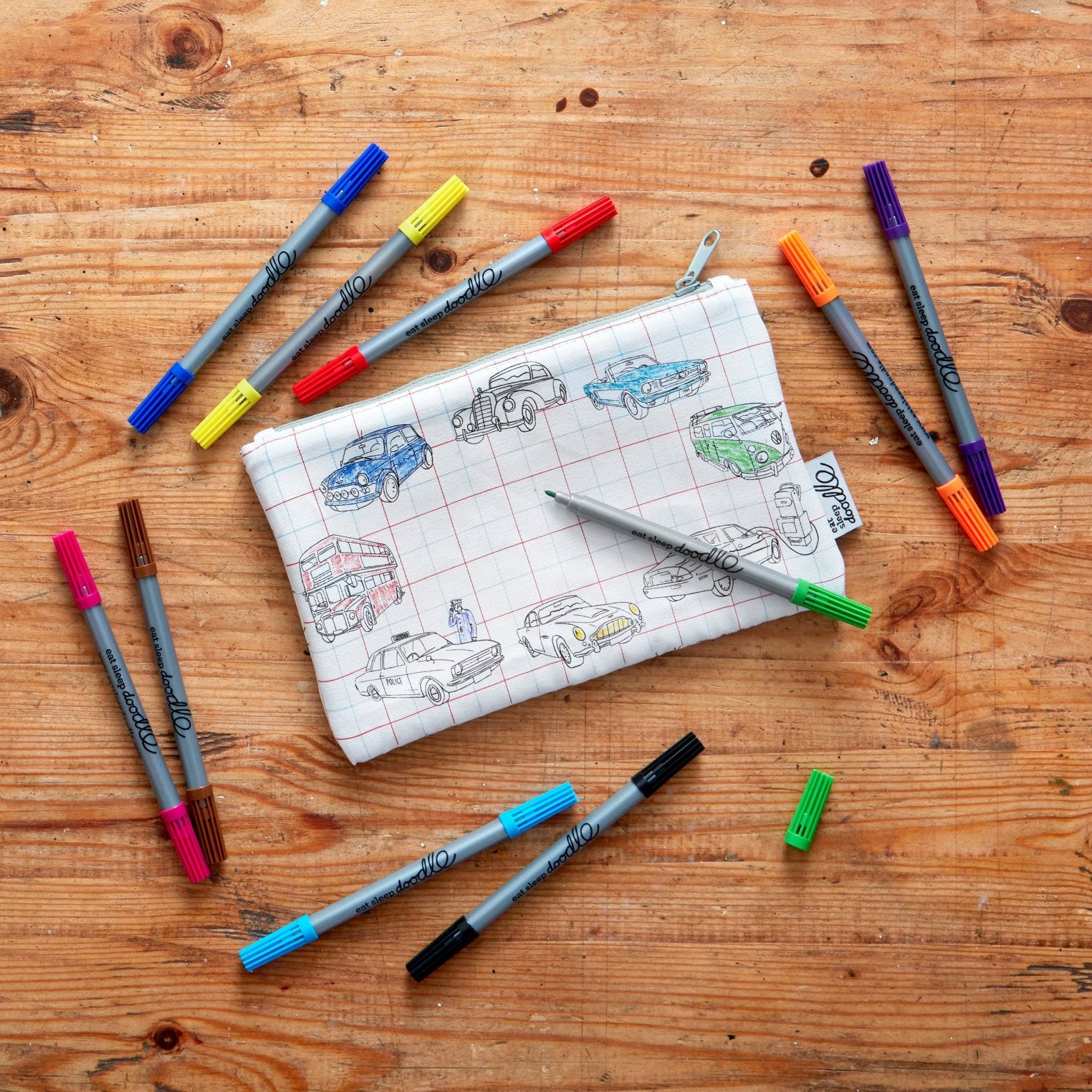 Cars, Trucks & Tractors Pencil Case - Joy Gift Shoppe