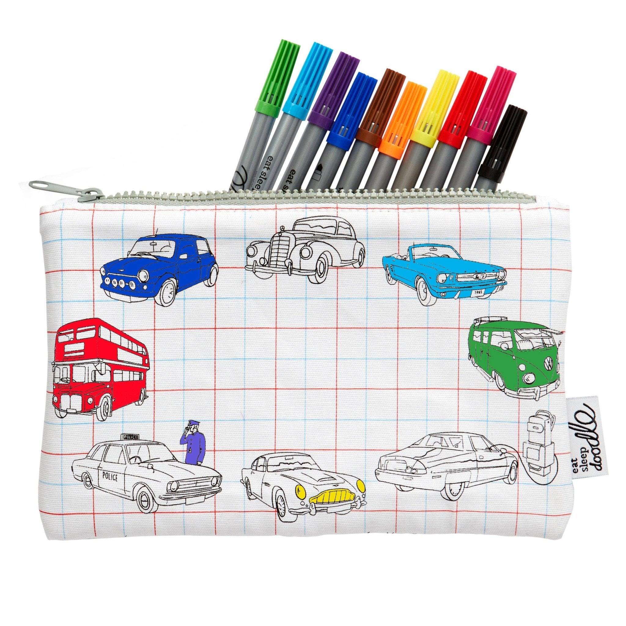 Cars, Trucks & Tractors Pencil Case - Joy Gift Shoppe