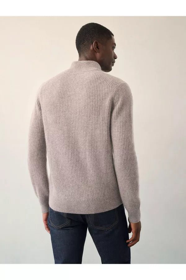 Cashmere Mens Button Down Sweater - Joy