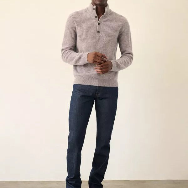 Cashmere Mens Button Down Sweater - Joy