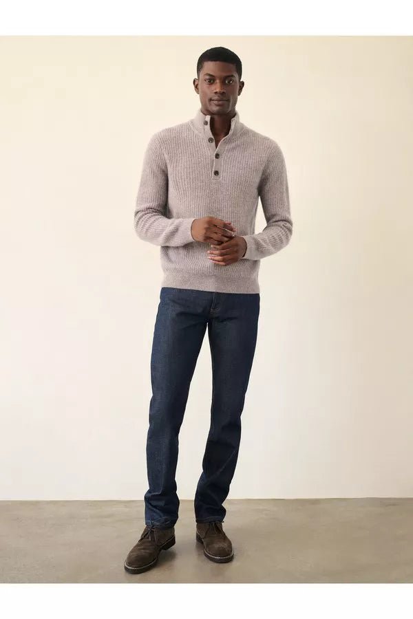 Cashmere Mens Button Down Sweater - Joy