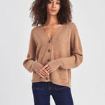 Cashmere Ribbed Boyfriend Cardigan - Joy