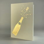 Champagne Bottle on Ivory - Joy Gift Shoppe