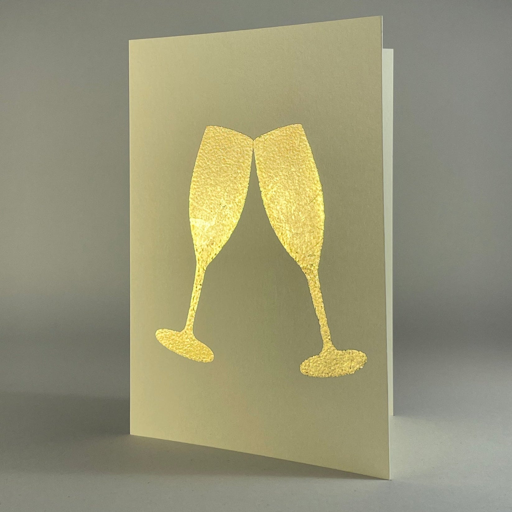 Champagne Glasses on Ivory - Joy Gift Shoppe