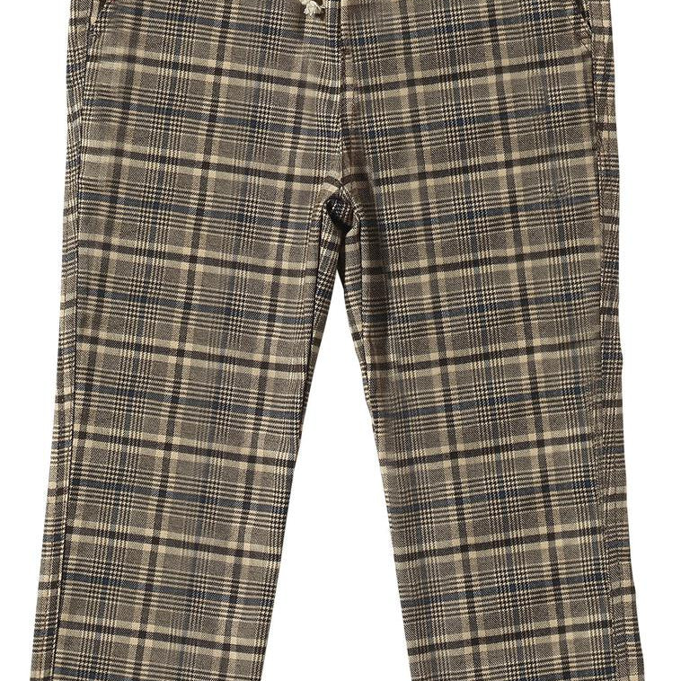 CHARLIE Brown Plaid Pants - Joy