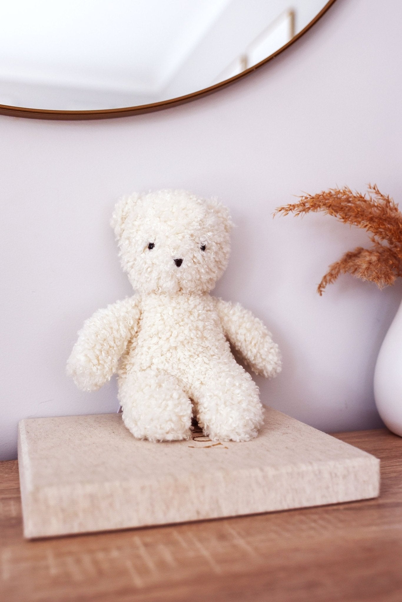 Charlie Sherpa Baby Bear - Ivory - Joy Gift Shoppe