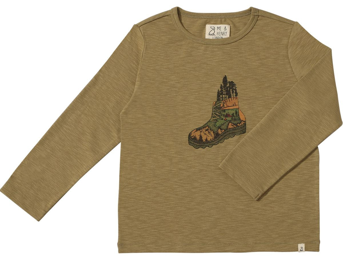 CHEROKEE 'Hiking Boot' Printed Tee - Boys - Joy