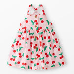 Cherries Sleeveless Button Front Dress - Joy Gift Shoppe