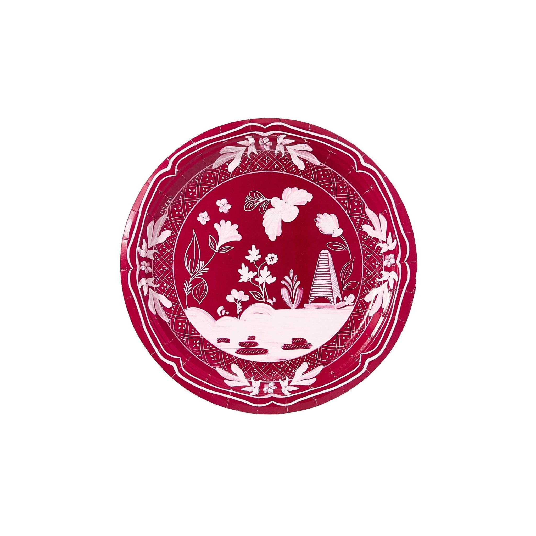 Cherry & Ballet Beachside Pavilion Mini Hors d'Oeuvres Paper Plates - 8 Pack - Joy Gift Shoppe