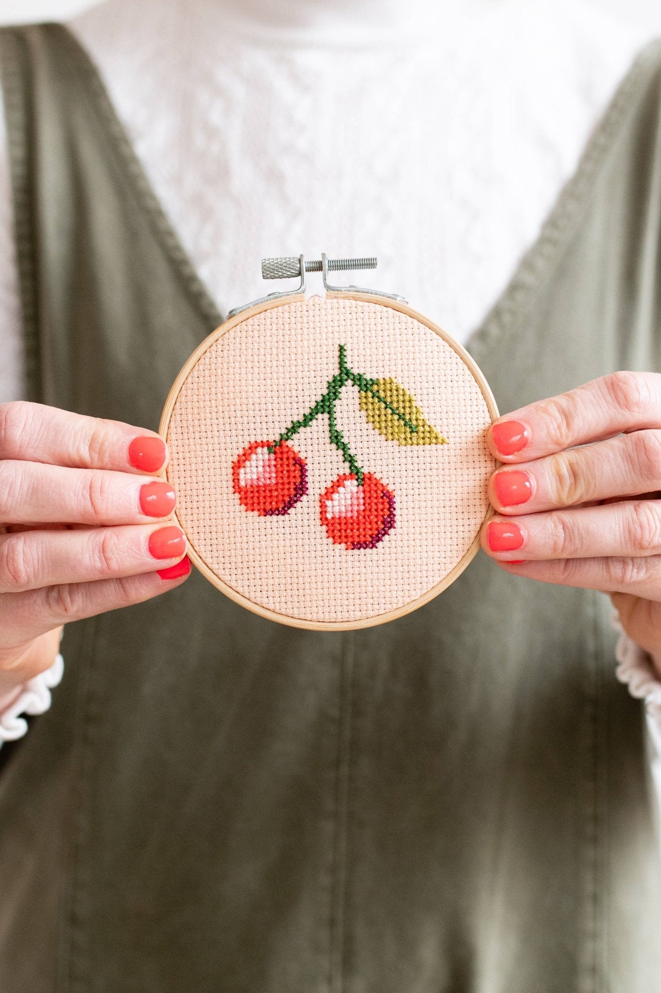 Cherry Cross Stitch Kit - Joy
