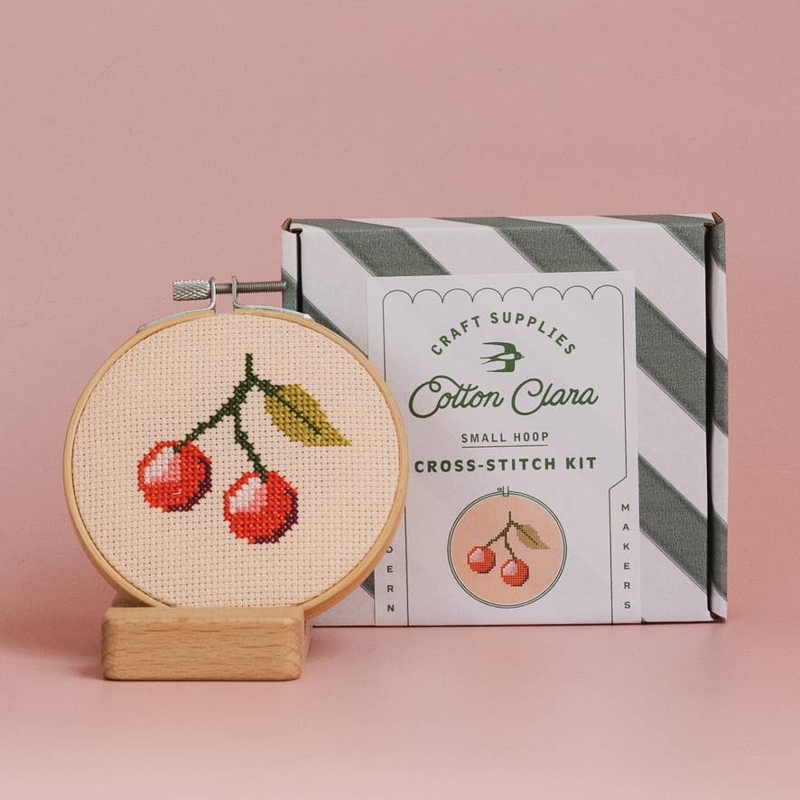 Cherry Cross Stitch Kit - Joy