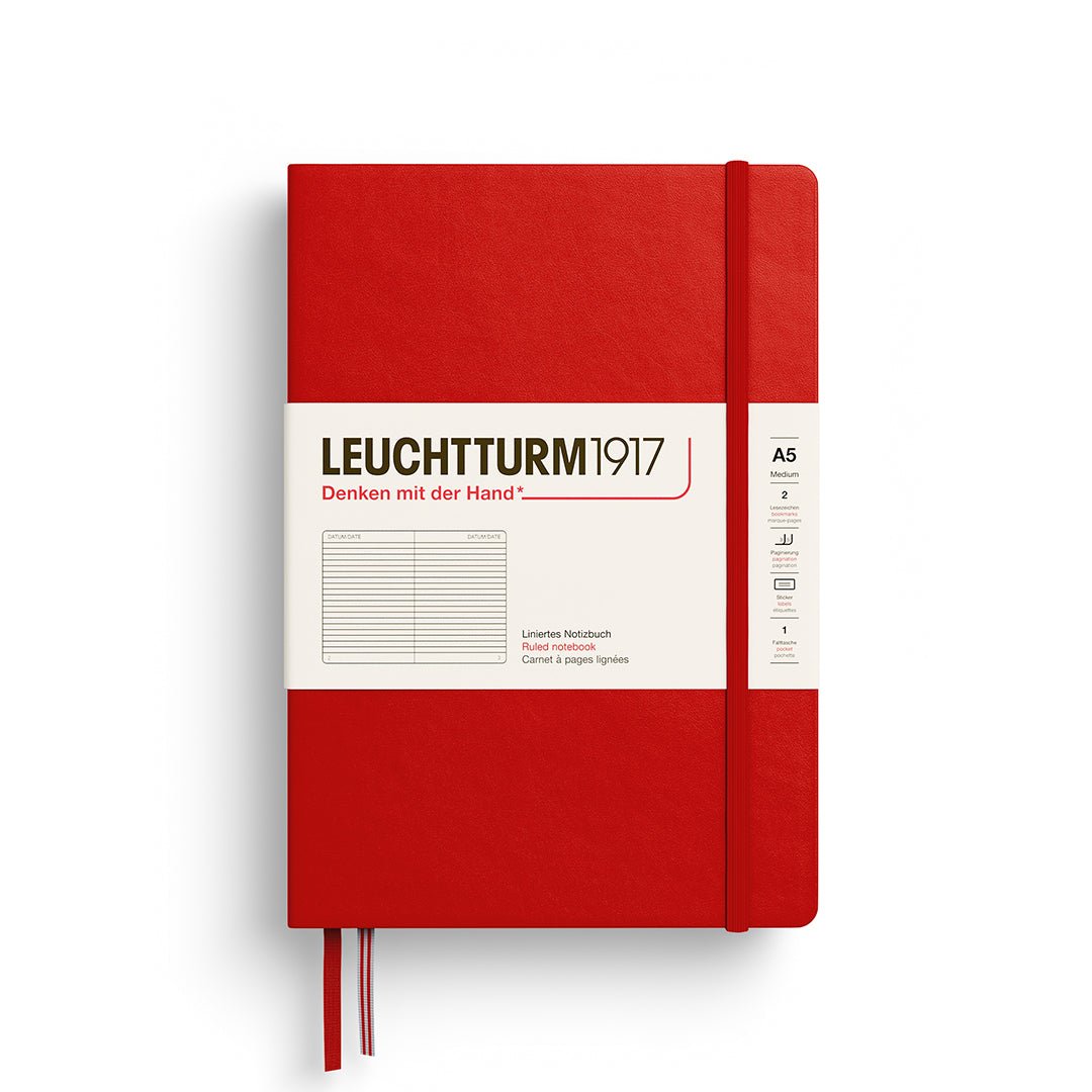 Cherry Medium Hardcover Notebook - Ruled - Joy