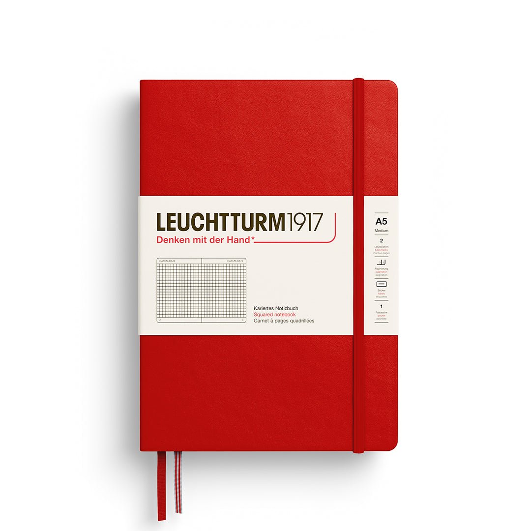 Cherry Medium Hardcover Notebook - Squared - Joy